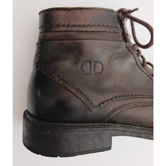 Democrata Garage Collection Mens Brown Leather Lace Up Ankle Boot EU 42 US 9 - Picture 7 of 12